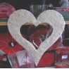 COEUR SISAL BLANCHI 40CM /4P