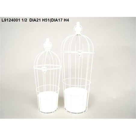 CAGE BLANCHE VIELLIE SET 2P