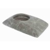COUSSIN GRIS CLAIR + TROU à garnir 26X17CM /1P