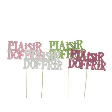 PIQUE ECRITURE "PLAISIR D'OFFRIR"les 12P