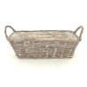 JARDINIERE OSIER GRIS 40X20 H14CM 