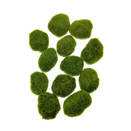 BOULE DE MOUSSE VERTE 9CM SAC 12 PIECES