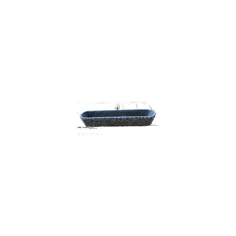 JARDINIERE OVAL CIMENT CLOQUE 40CM les 3P