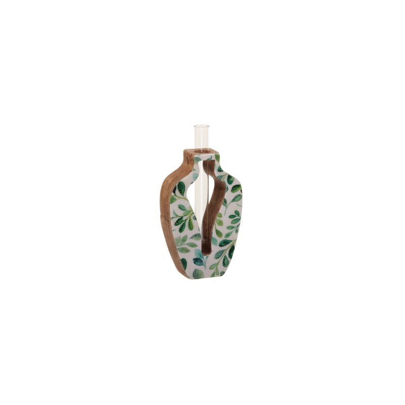 SOLIFLOR BASE BOUTEILLE FEUILLE VERTE les 6P