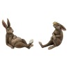 LAPIN BRUN COUCHE 2ass H8.5CM les 8P