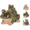 ANIMAUX DE JARDIN PORCELAINE + PETIT ASSORT/12P