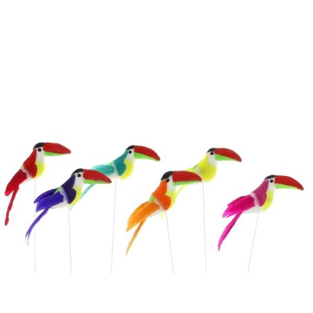 TOUCAN SUR PIQUE H15CM les 12P