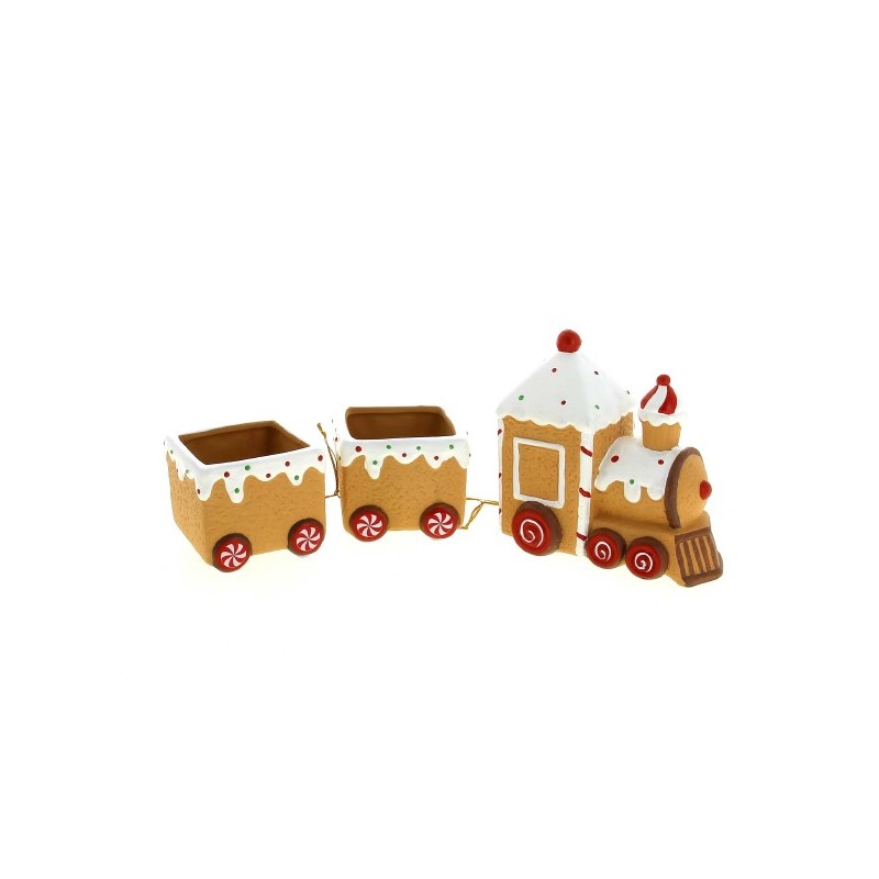 C.POT TRAIN PAIN D'EPICE LUMINEUX 30x8.2 H13CM pièce
