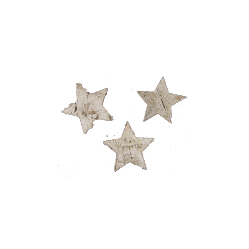 ETOILE BOULEAU 2.5CM les 100 PIECES