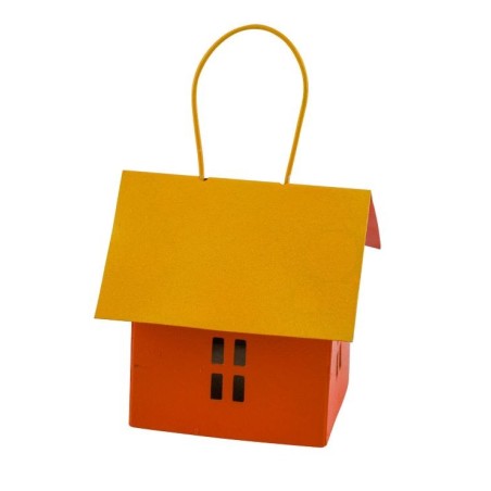 MAISON METAL ROSE/ORANGE  37x18x12.5CM /1P
