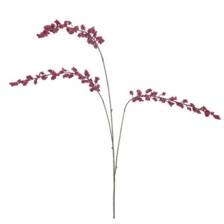 BRANCHE DE BAIE ROUGE 110CM les 6P