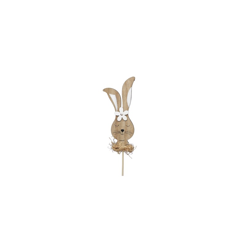 TETE DE LAPIN BOIS PIQUE les 10P