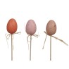 OEUF COULEUR 6CM sur pique LES 6p