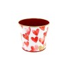 ZINC-C.POT BORD OR coeur 011.5 H09.5CM