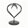 SOLIFLOR SUP.COEUR FER NOIR 16CM les 6P