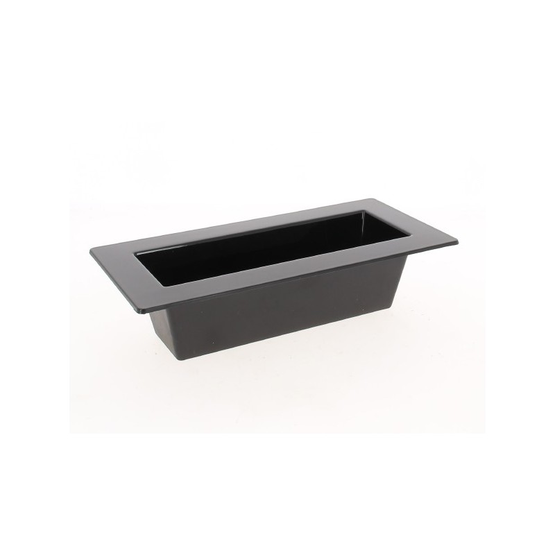 JARDINIERE POLYPRO NOIRE 28X13.5CM