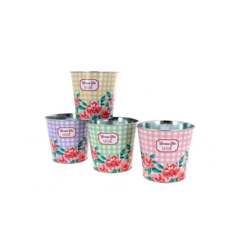 ZINC-POT VICHY "BF MAMIE" 013.5 H12CM les 12P