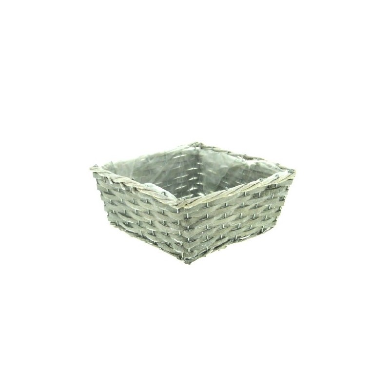 COUPE OSIER GRIS 25X25 H10CM à la pièce