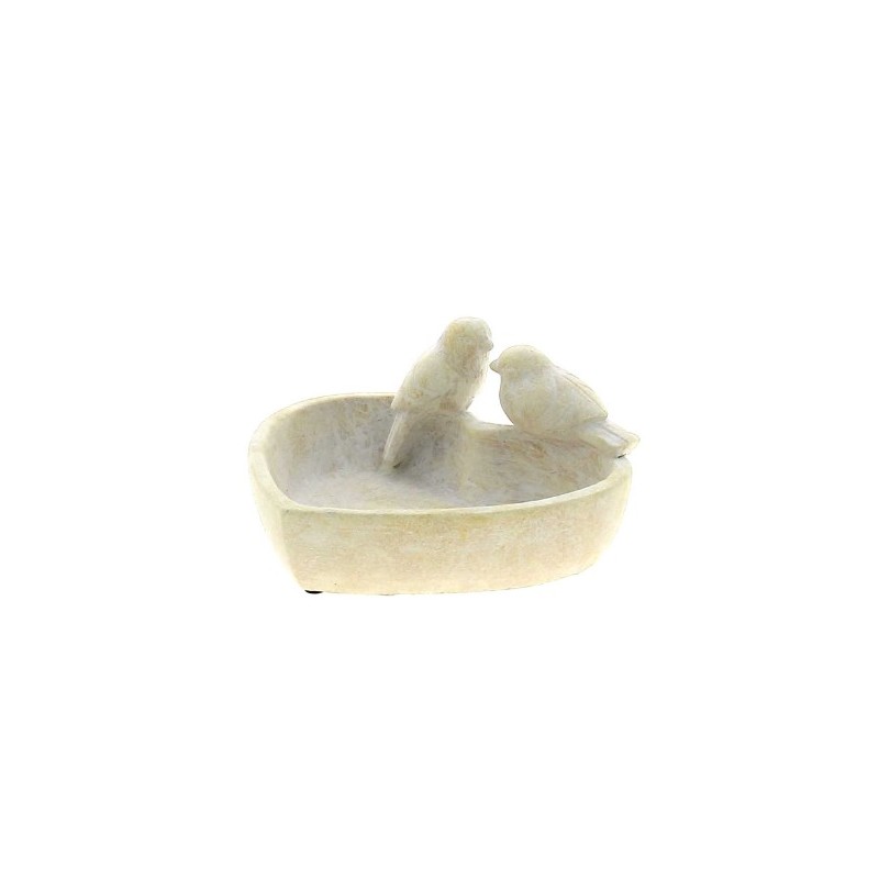 COUPE COEUR OISEAU 19.5X18 H09.5CM pièce
