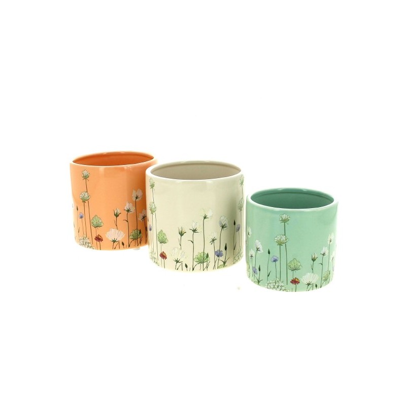 C.POT FLEURETTE 011.8 H10.9CM les 6P