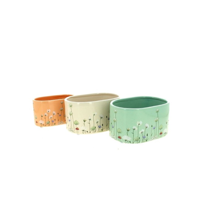 JARDINIERE FLEURETTE 17.4X11.6 H09CM les 6P