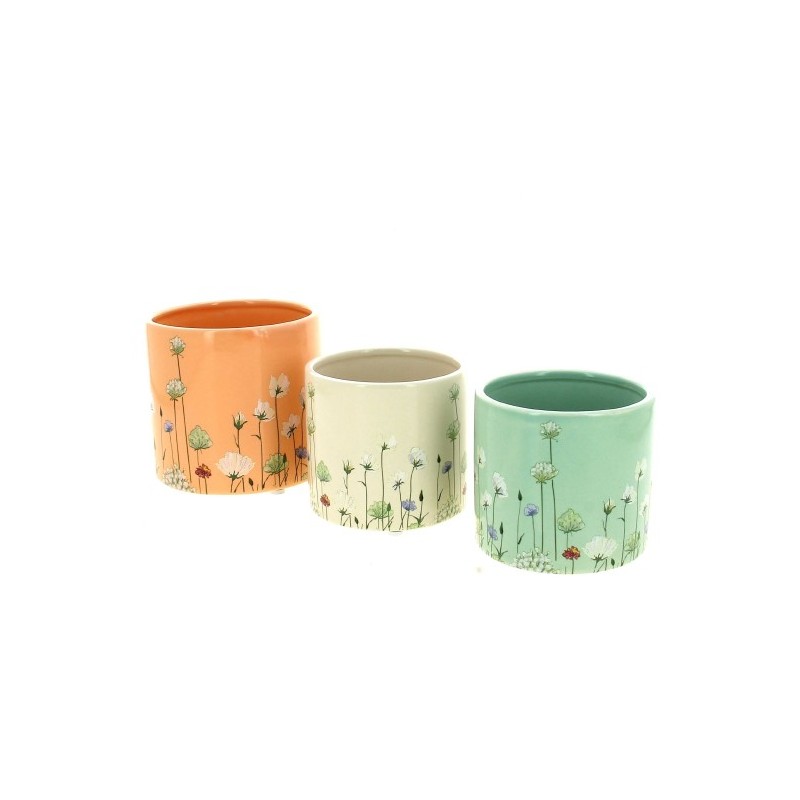 C.POT FLEURETTE 09.8 H8.8CM les 6P