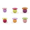 VERRE BOUTEILLE FLEUR 011 H11CM les 12P