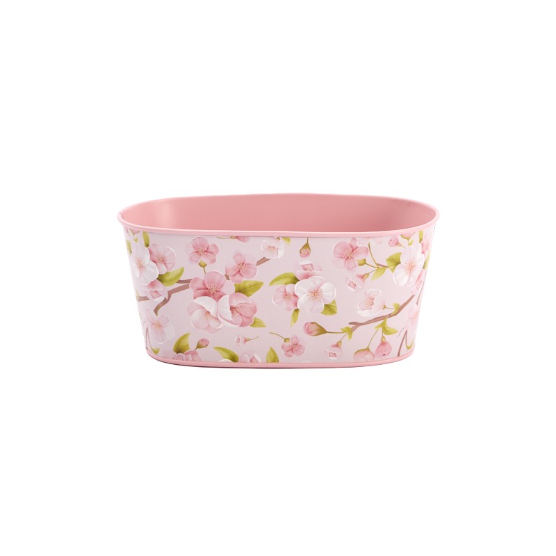 ZINC JARDINIERE FLEUR CERISIER 20CM /8P