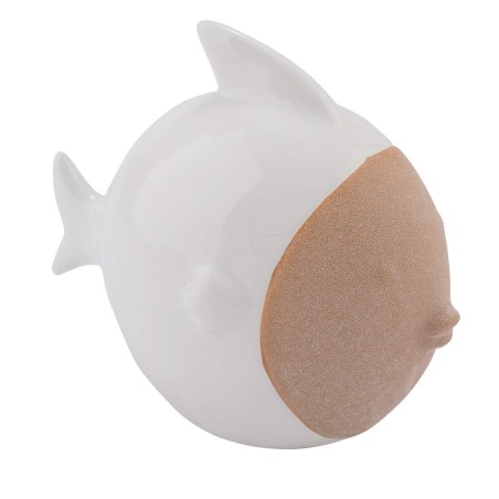 POISSON CERAMIQUE BLANC 18X11X16 /1P