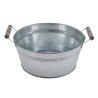 ZINC-BASSINE NATUREL + POIGNE O36CM /3P