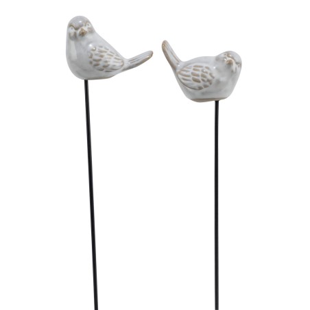 PIQUE OISEAU CERAMIQUE CREME H5CM ASSORT  /6P