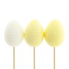 OEUF JAUNE ASSORTIE 50CM les 25P
