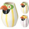VASE OISEAU RAYE H17CM les 6P