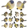 OISEAU COULEUR 13X07X09 ASSORT.les 12P
