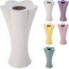 VASE FORME FLEUR H18CM ASSORT.les 5P