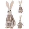 LAPIN RAYE MARRON H29CM les 2P