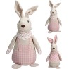 LAPIN TISSU VICHY H27CM les 2P