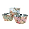 ZINC-COUPE 019.5 "fleurs et papillon" les 12P