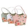 SAC CUIR "fleurs et papillon" 235x11 les 6P