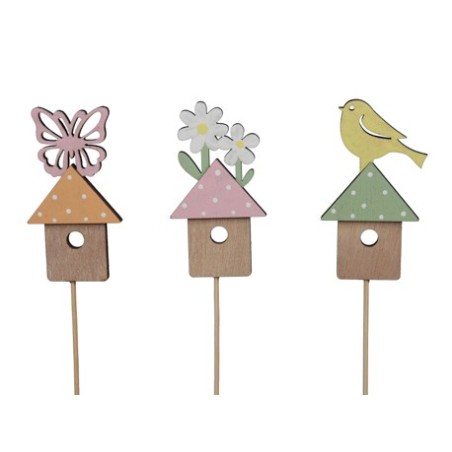 PIQUE BOIS MAISON H9.5CM /9P