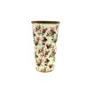 VASE ROSE ANCIENNE 014.5 H25.5CM les 2P