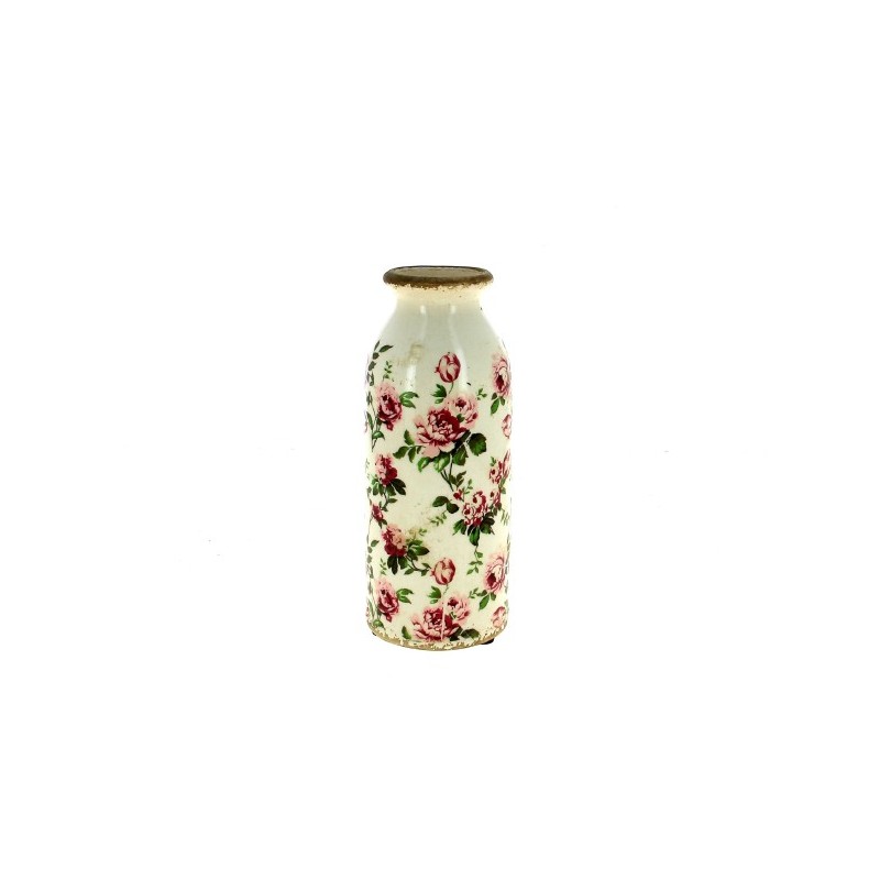 VASE ROSE ANCIENNE 08 H20CM LES 6P