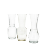 VERRE VASE EVASE A3 H22.5CM les 12P