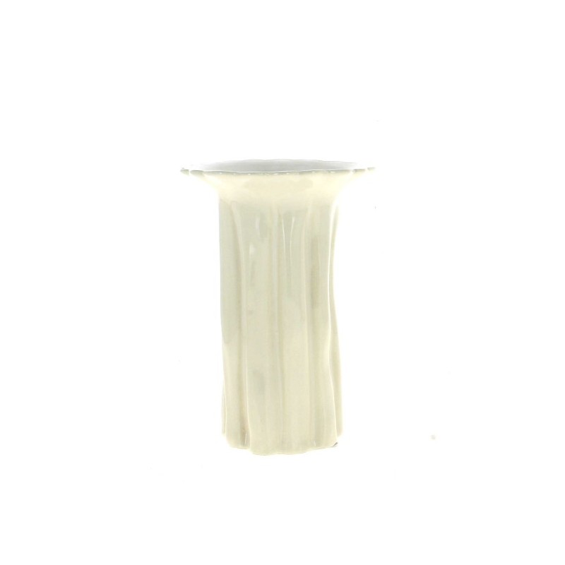 VASE VERNIS BLANC REBORD 015 H28CM à la pièce
