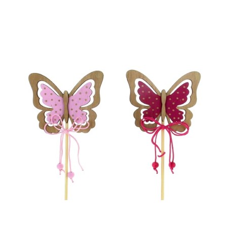 PIQUE PAPILLON BOIS ROSE A2 les 12P