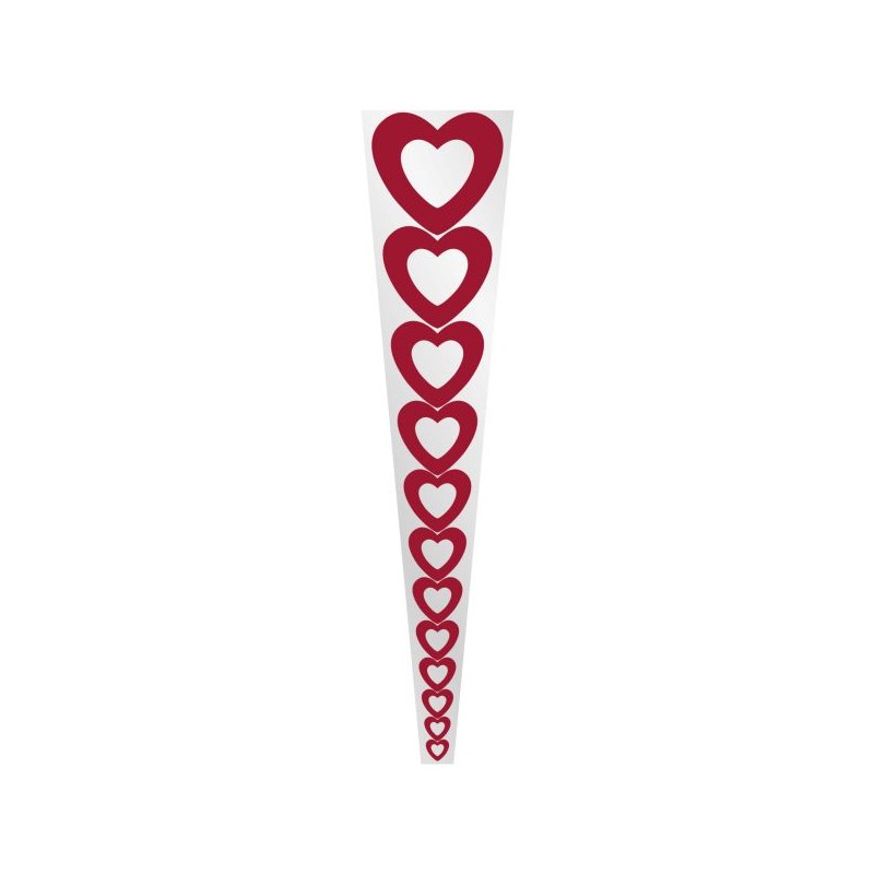 CONE A ROSE 54X12X03CM Fantaisie les 50P