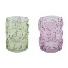LANTERNE VERRE PAPILLON O15CM H20CM /4P