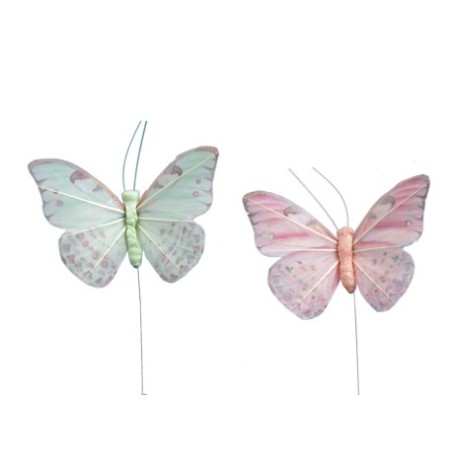 PAPILLON PLUME O8.5CM /12P