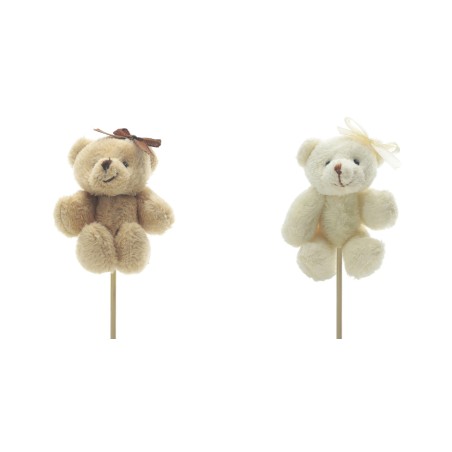 PIQUE OURS NOEUD H50CM les 25P