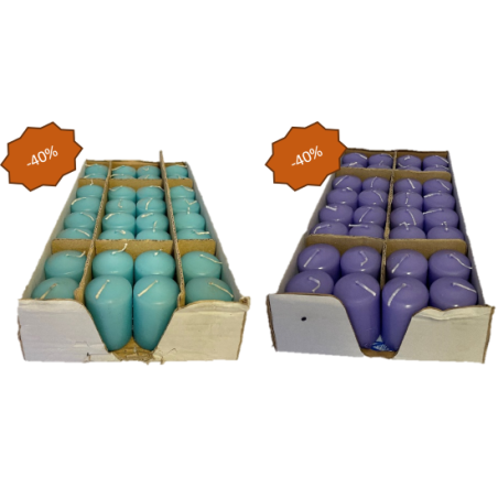 BOUGIE COULEUR 040X60 / 32 PIECES